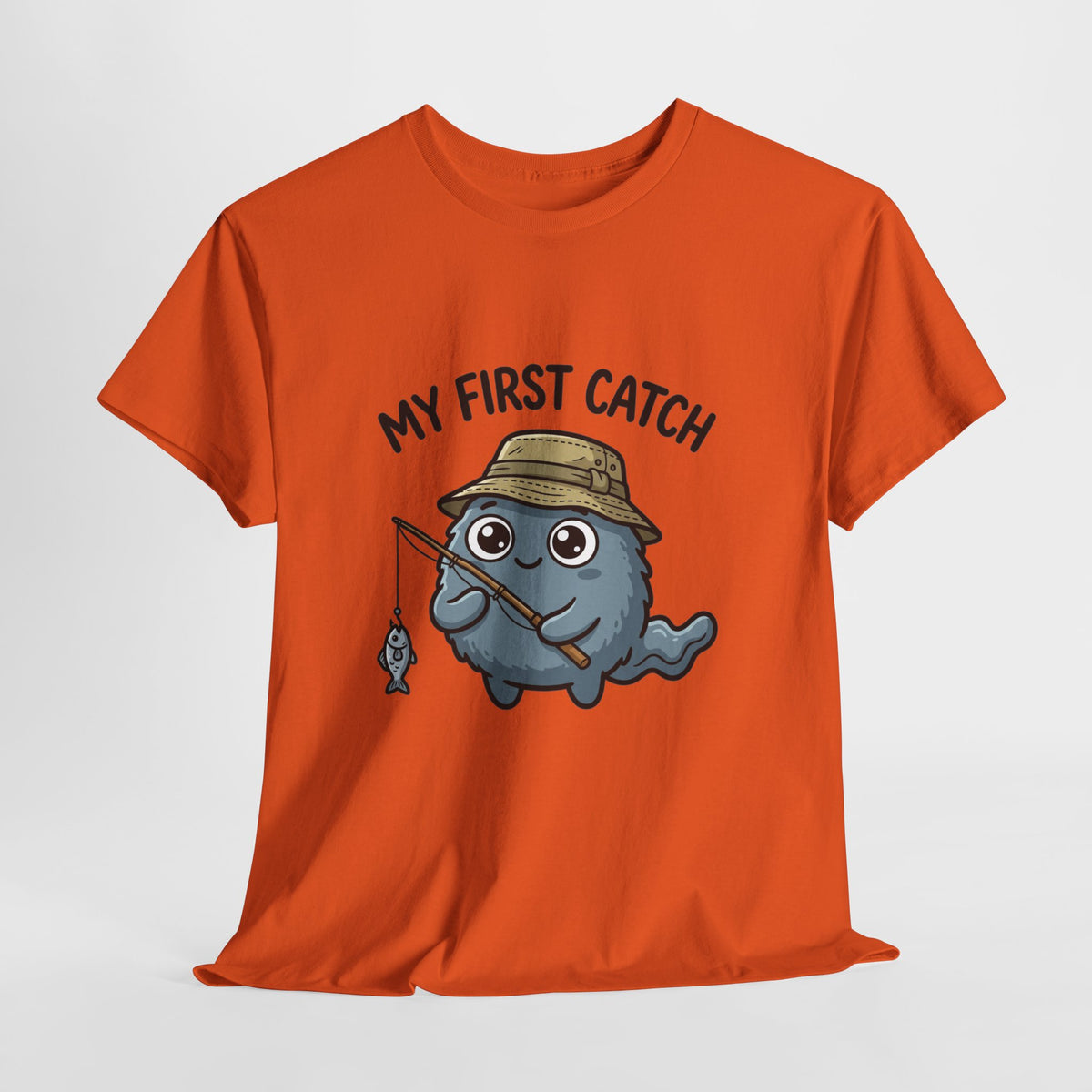 T-Shirt — "My First Catch" Cute Baby Narwhal Fishing Tee