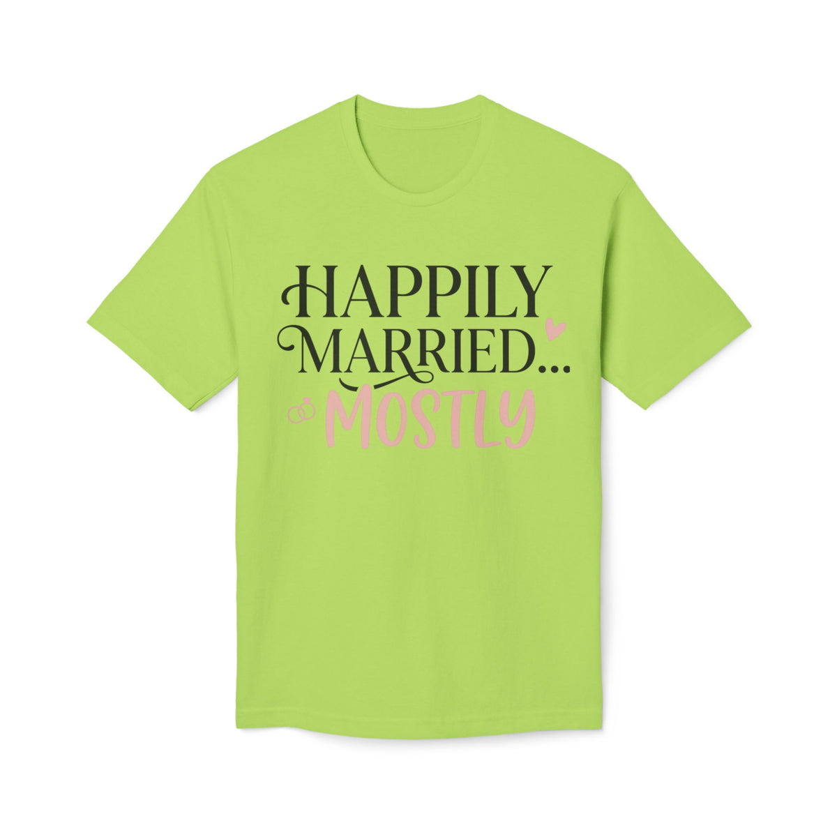Happily Married Unisex Midweight T-shirt, Made in US