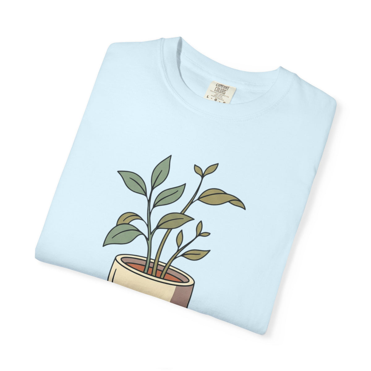 Growing Through It Plant Tee — Self Growth Graphic T-Shirt