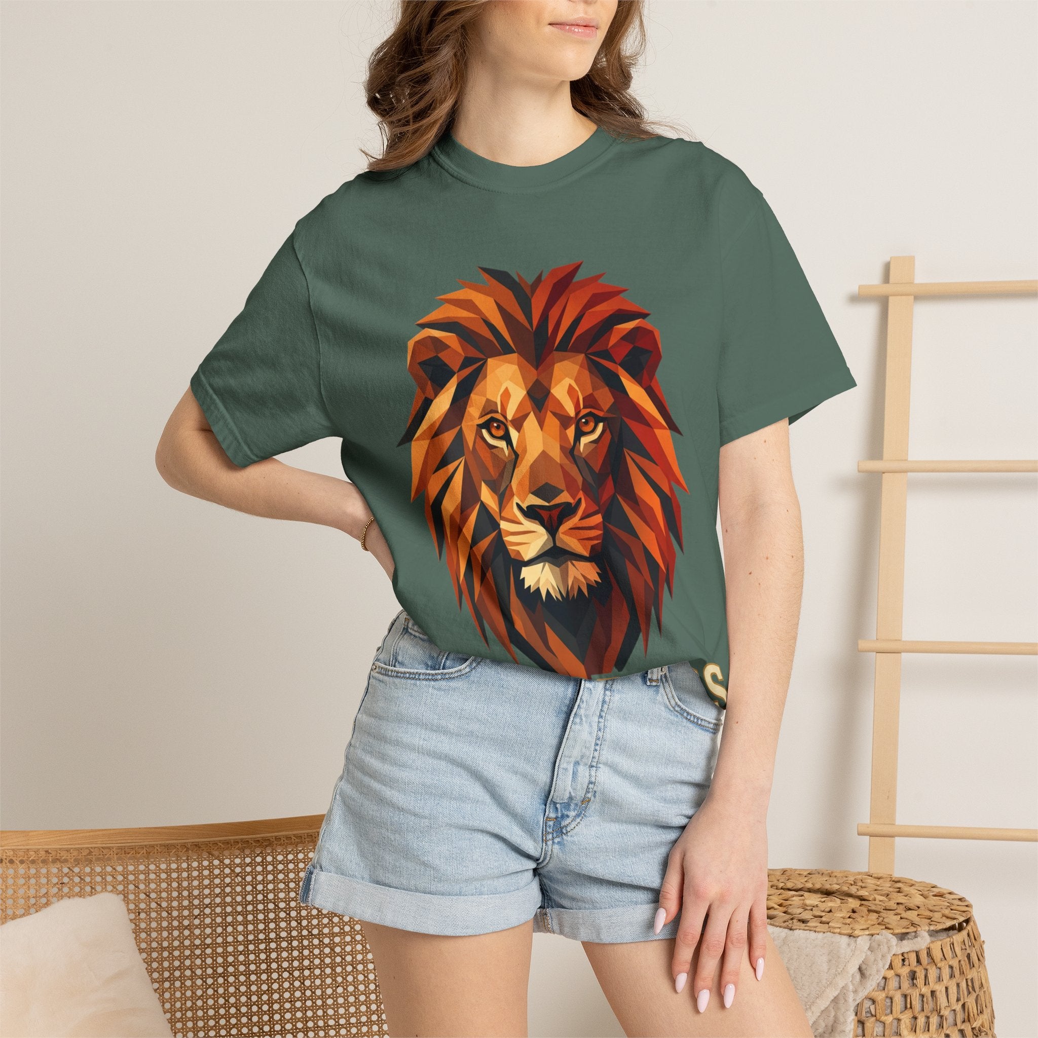 Fearless Lion T-Shirt — Bold Graphic Tee with Lion Head