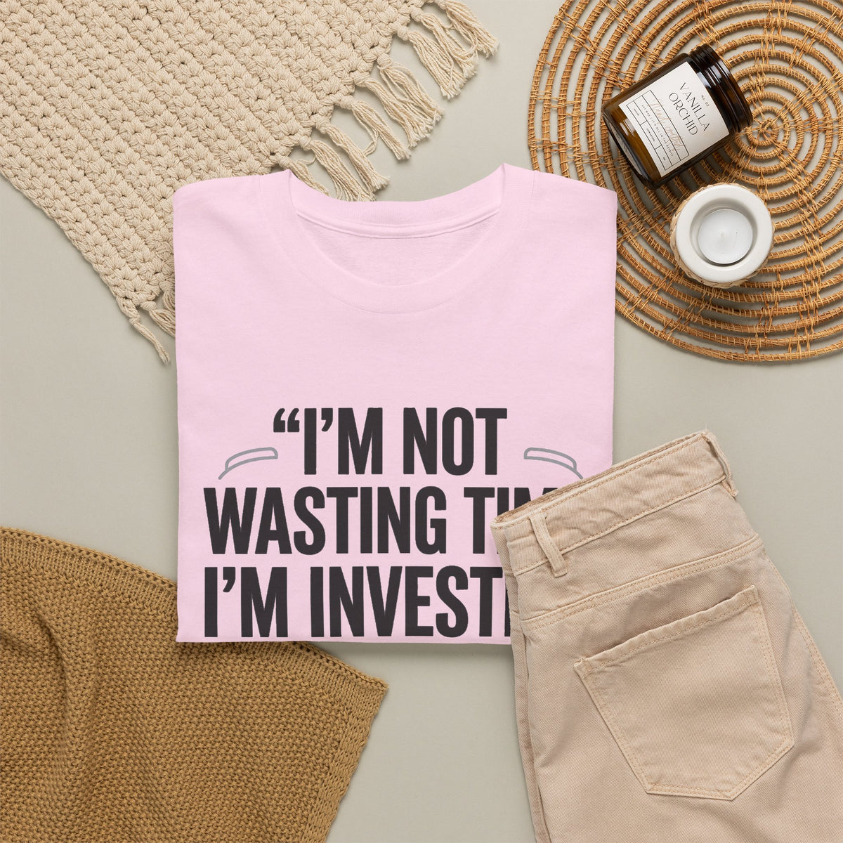 Gaming Tee - "I'm Not Wasting Time, I'm Investing In My Skills" Motivational Gamer T-Shirt