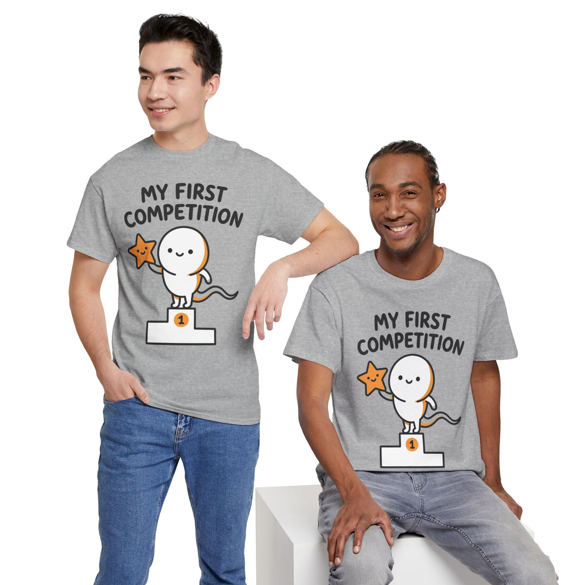 My First Competition Kids T‑Shirt – Cute Champ Podium Design
