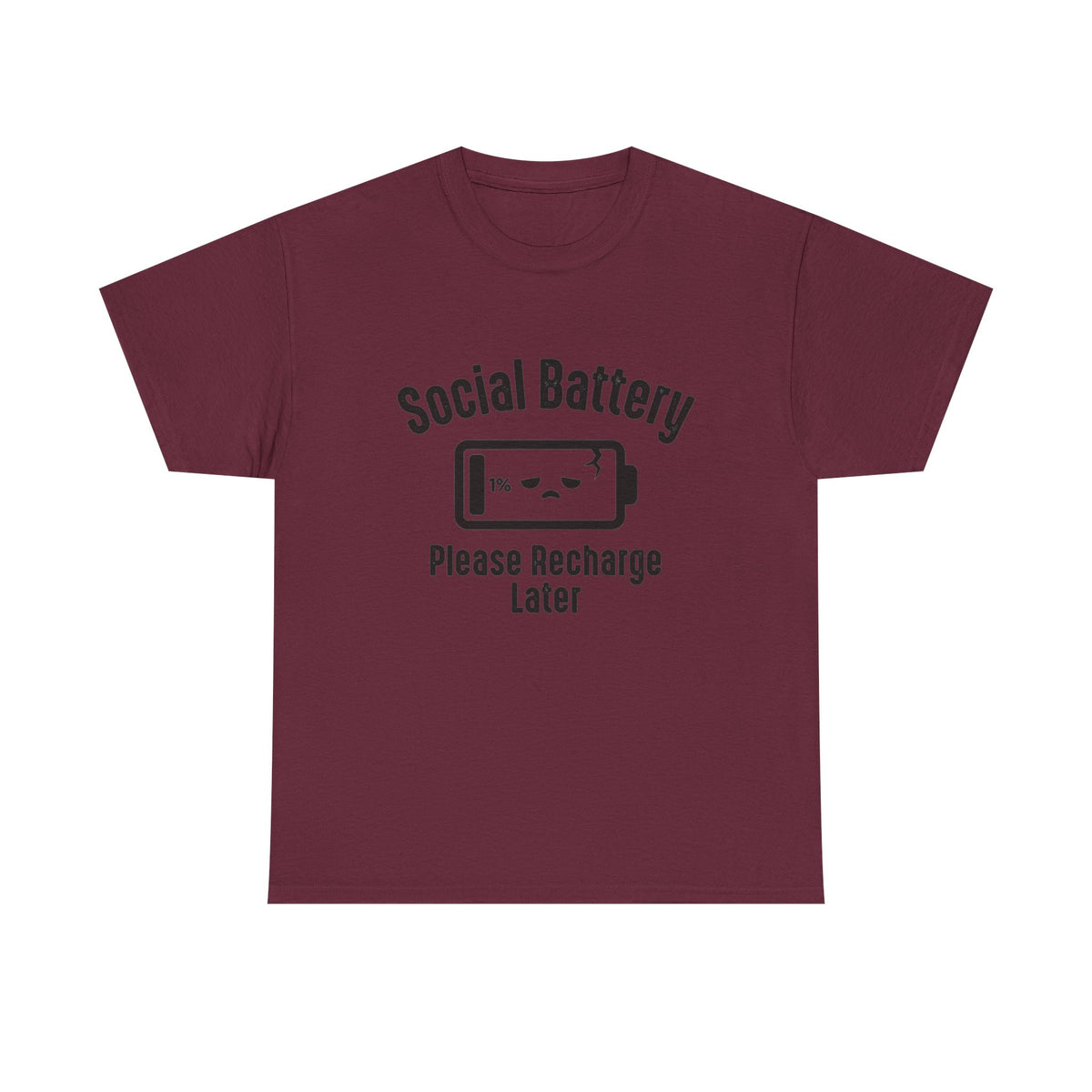 Social Battery Funny Introvert Tee