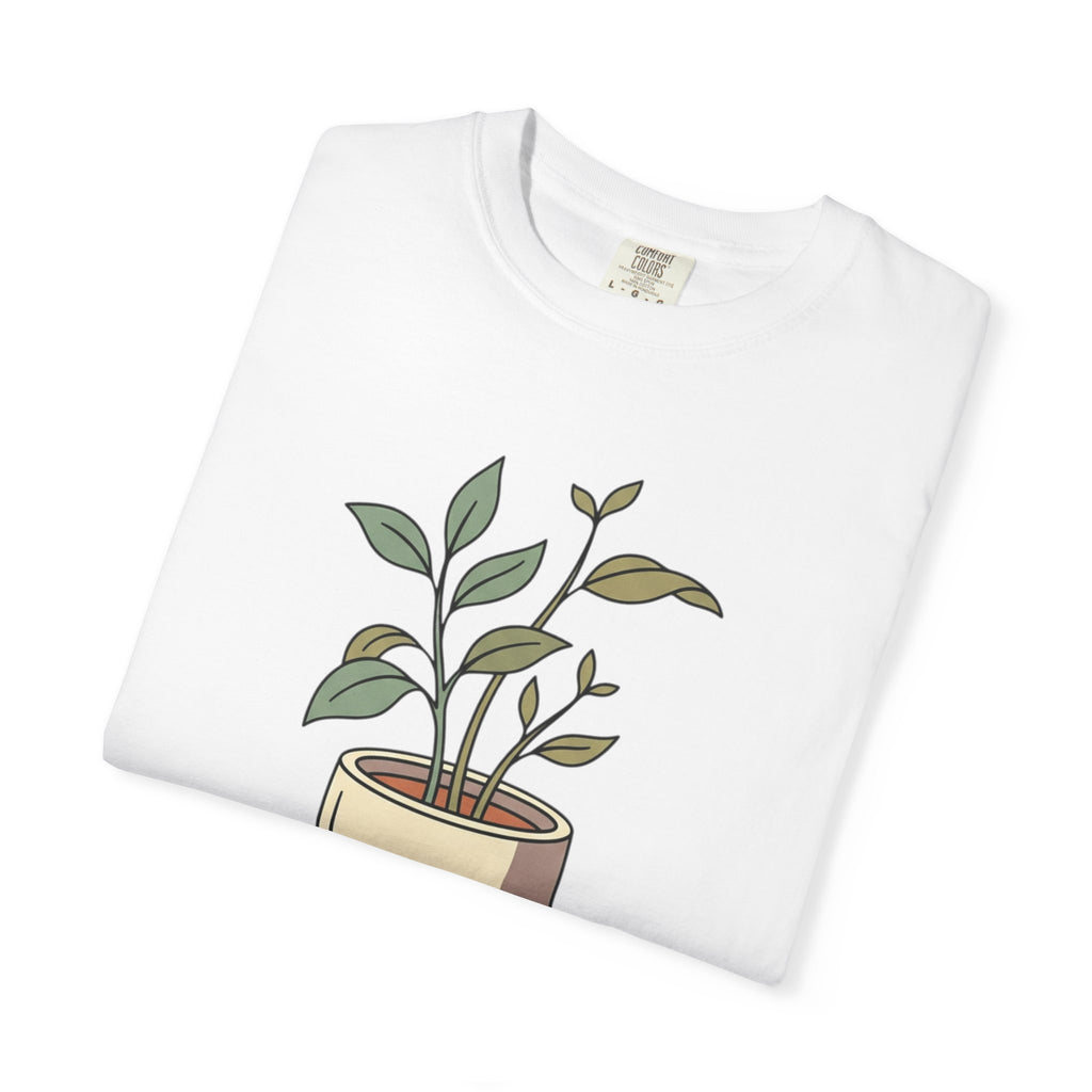 Growing Through It Plant Tee — Self Growth Graphic T-Shirt
