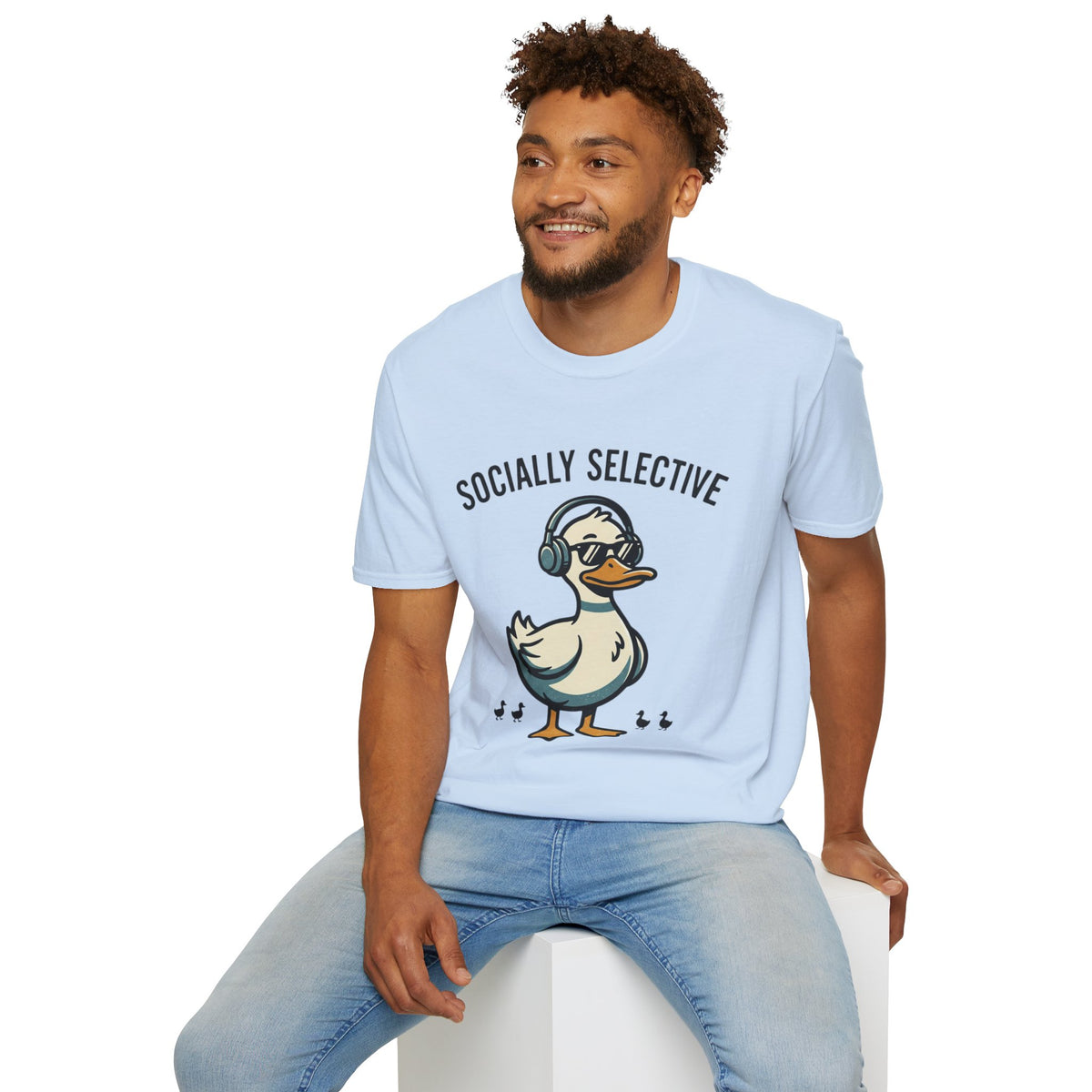 Socially Selective Duck T-Shirt — Funny Introvert Graphic Tee