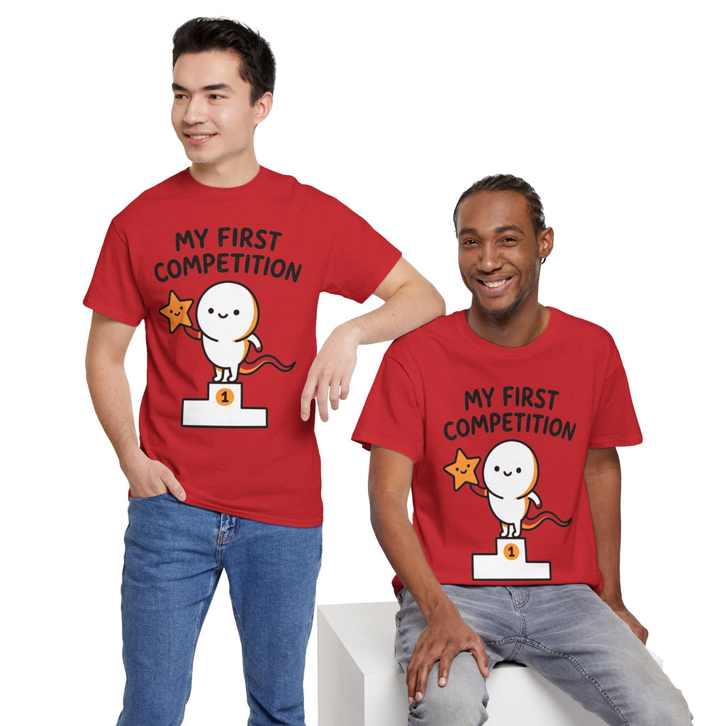 My First Competition Kids T‑Shirt – Cute Champ Podium Design