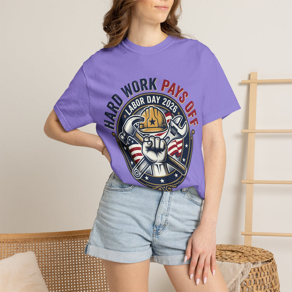 Labor Day 'Hard Work Pays Off' Graphic T-Shirt