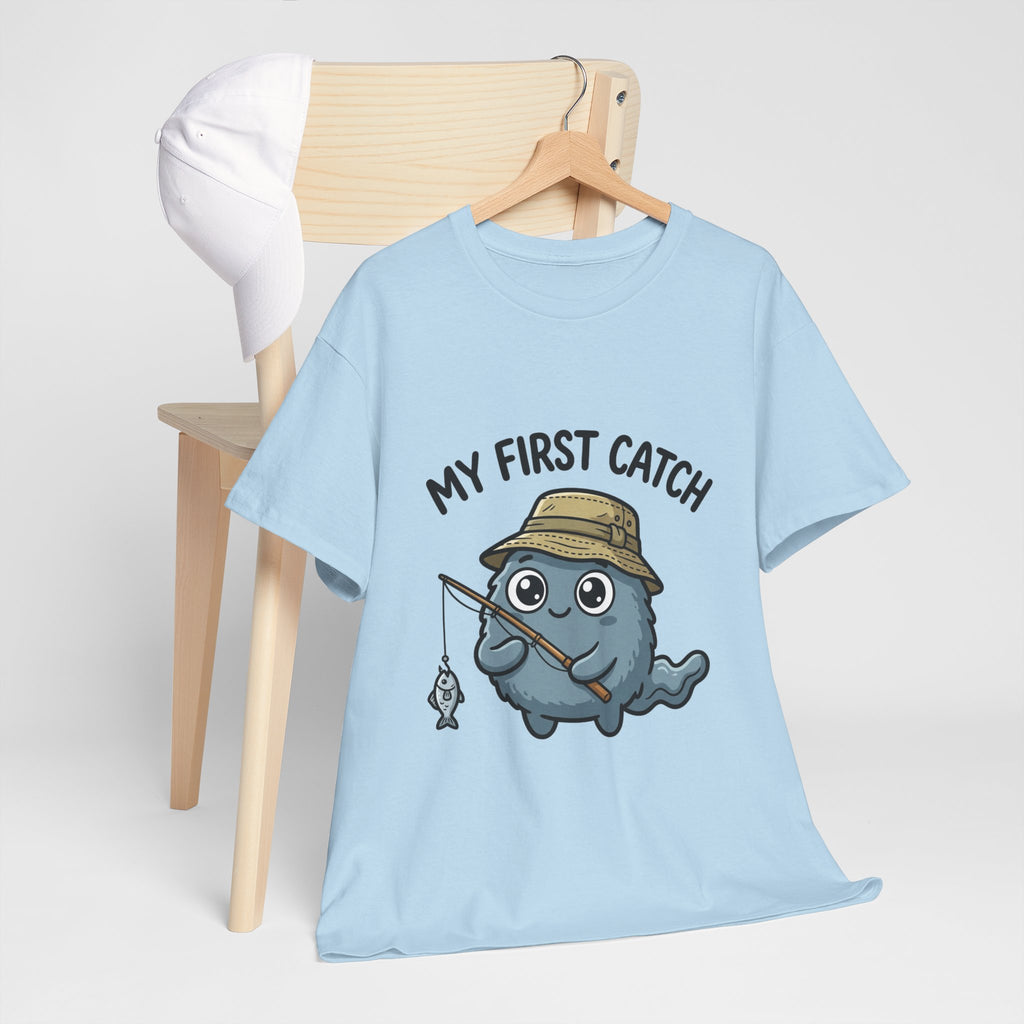 T-Shirt — "My First Catch" Cute Baby Narwhal Fishing Tee
