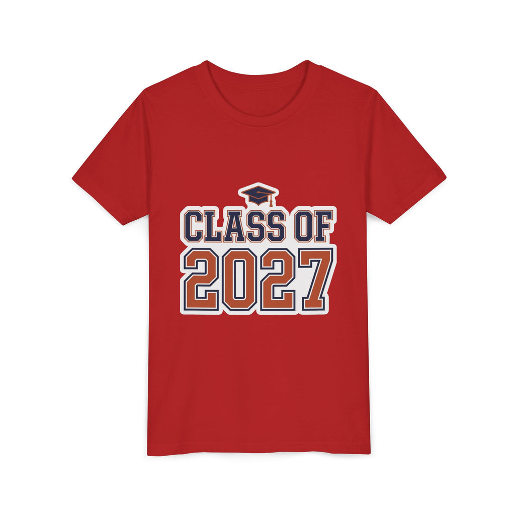 Class of 2027 Graduation Cap Kids Tee