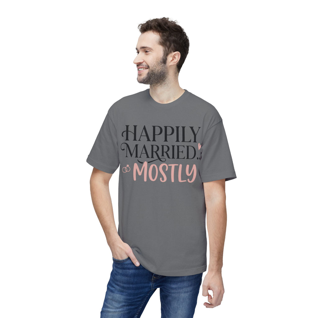 Happily Married Unisex Midweight T-shirt, Made in US