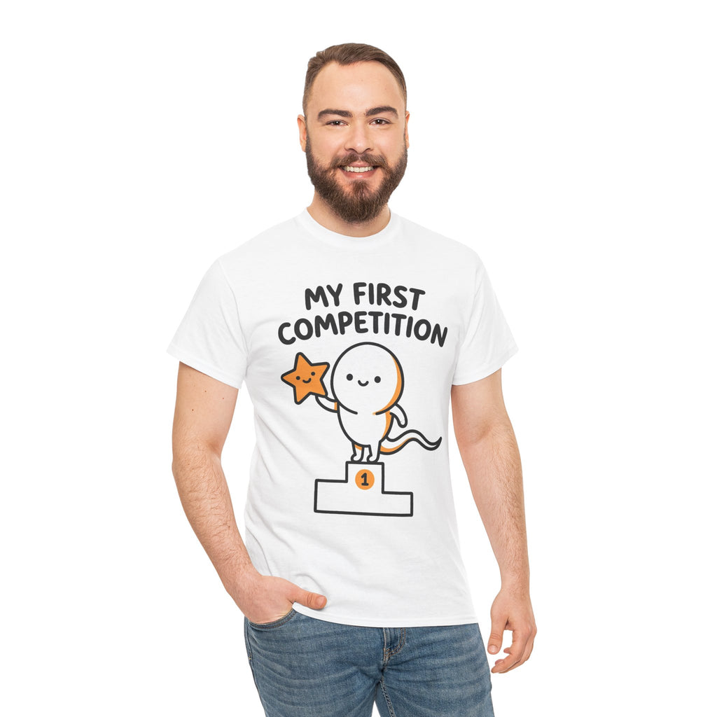 My First Competition Kids T‑Shirt – Cute Champ Podium Design