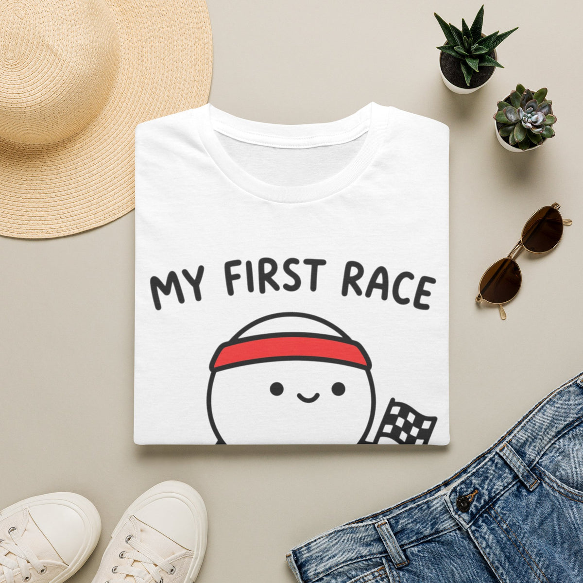 My First Race T‑Shirt — Cute Baby First Race Bodysuit Gift