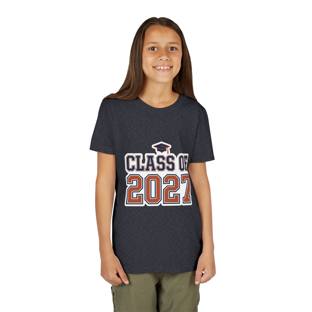 Class of 2027 Graduation Cap Kids Tee
