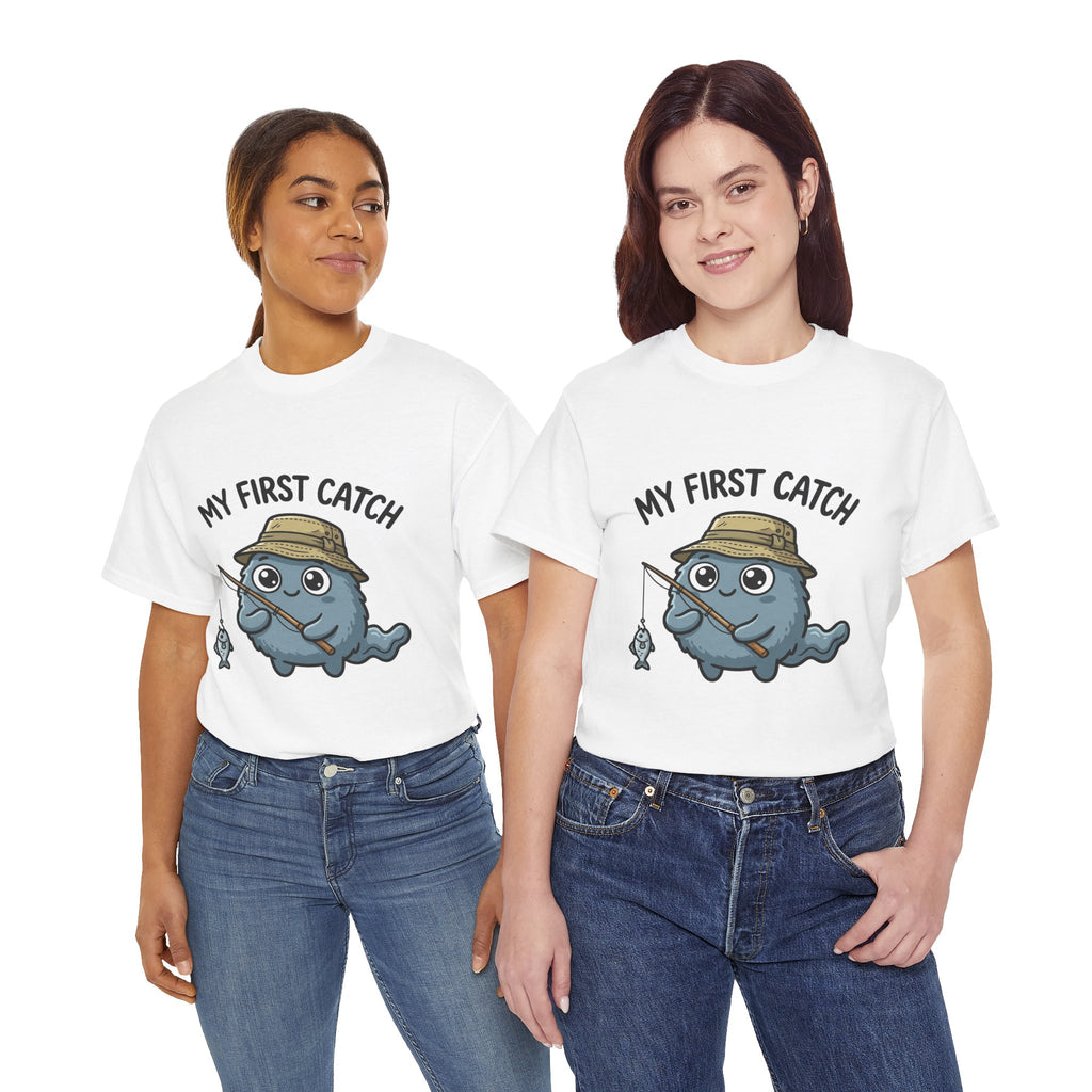 T-Shirt — "My First Catch" Cute Baby Narwhal Fishing Tee