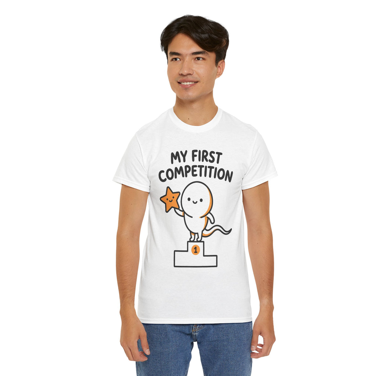My First Competition Kids T‑Shirt – Cute Champ Podium Design