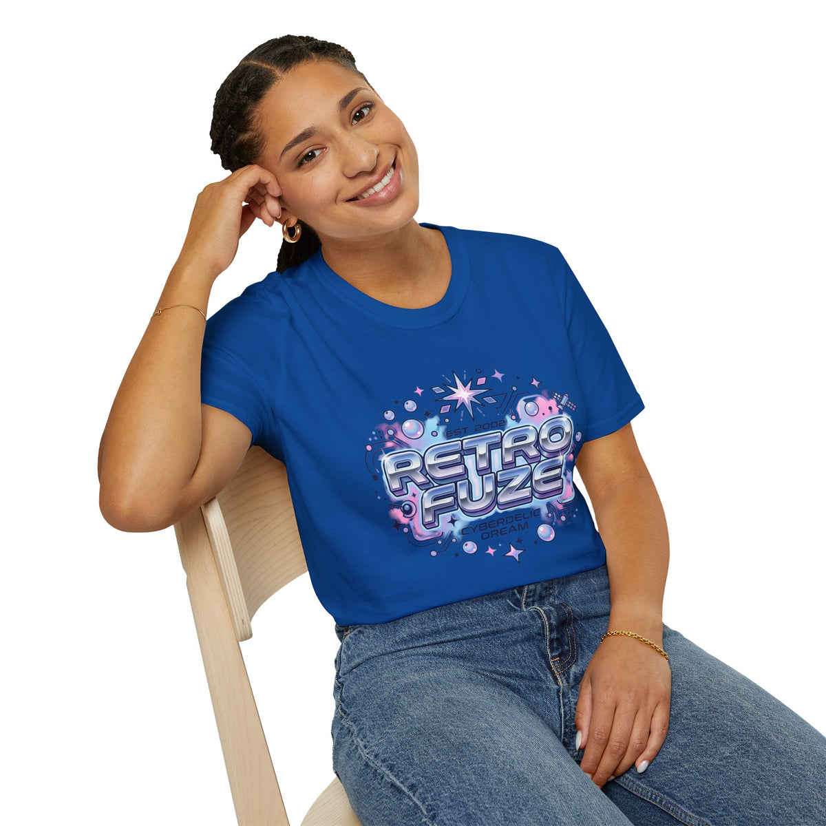 Retro Futuristic T-Shirt — "Retro Evlze" Graphic Tee (Est. 2002)