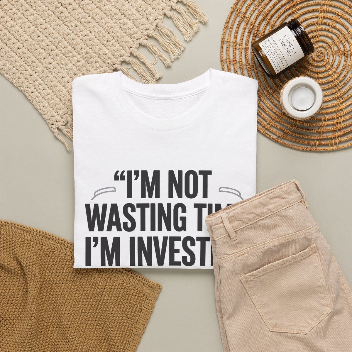Gaming Tee - "I'm Not Wasting Time, I'm Investing In My Skills" Motivational Gamer T-Shirt