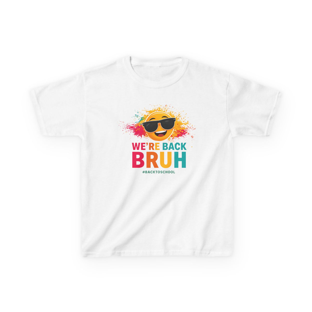 We're Back Bruh Sunglasses Kids Tee