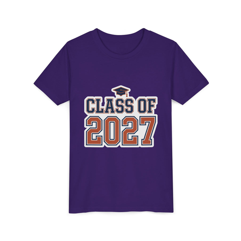 Class of 2027 Graduation Cap Kids Tee