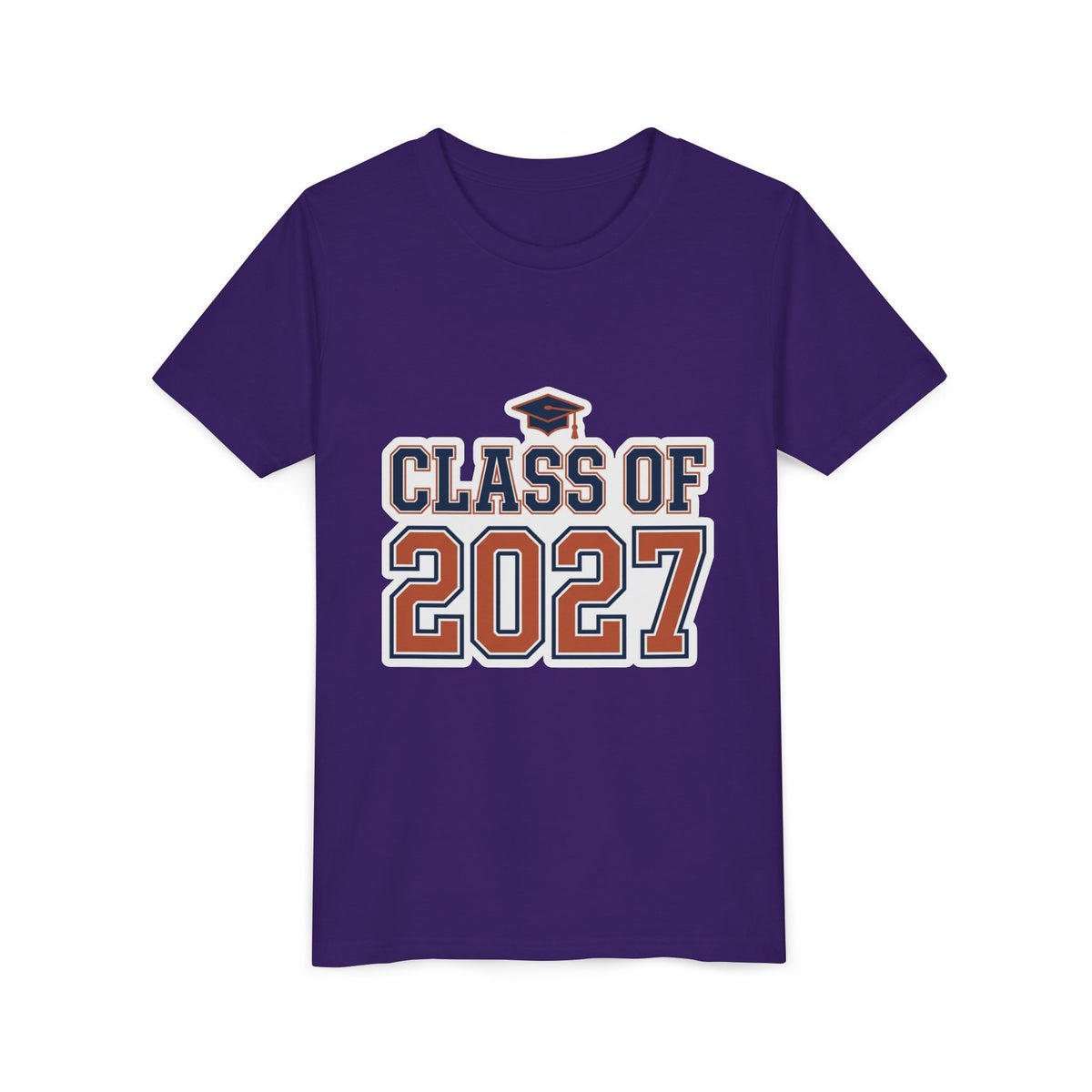 Class of 2027 Graduation Cap Kids Tee