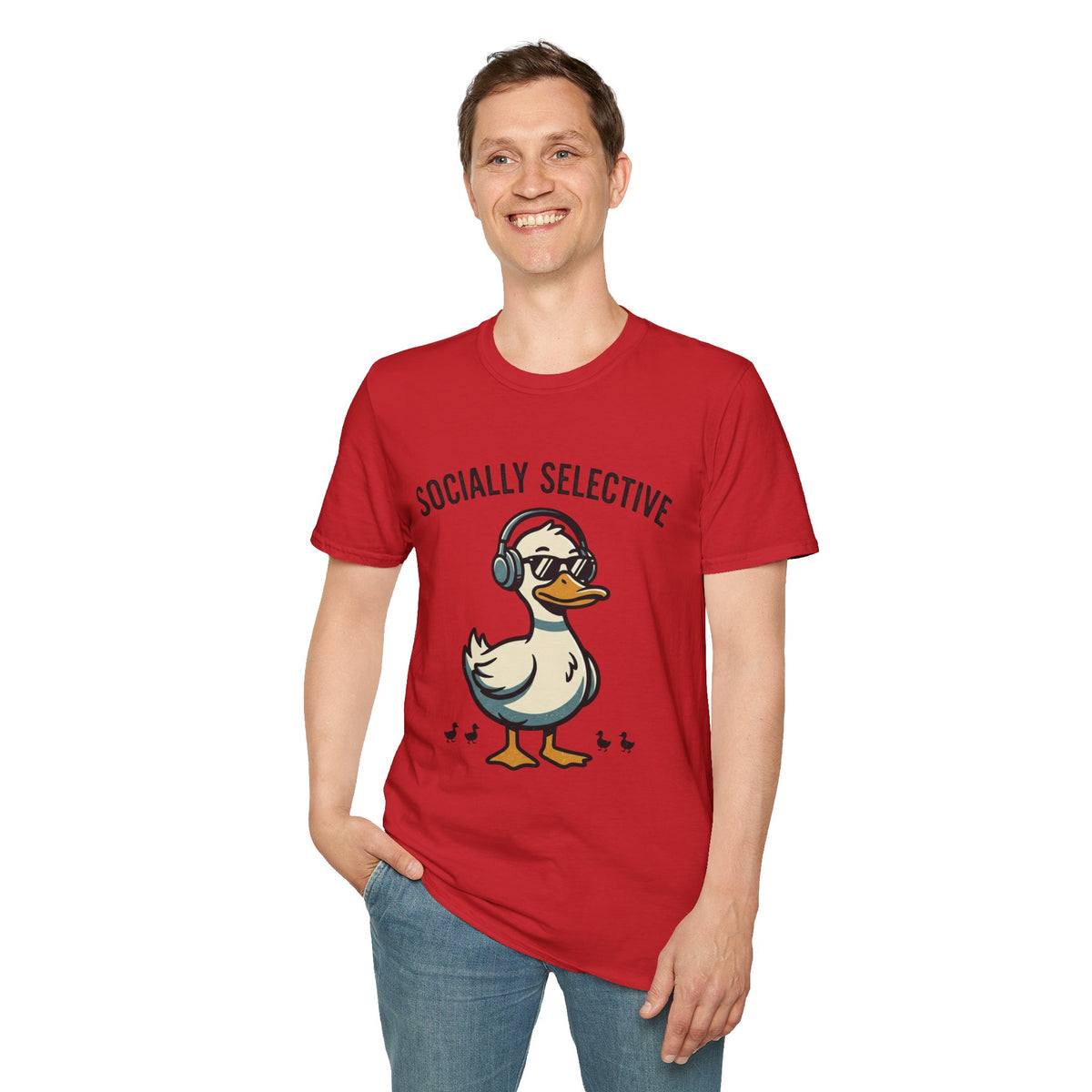 Socially Selective Duck T-Shirt — Funny Introvert Graphic Tee
