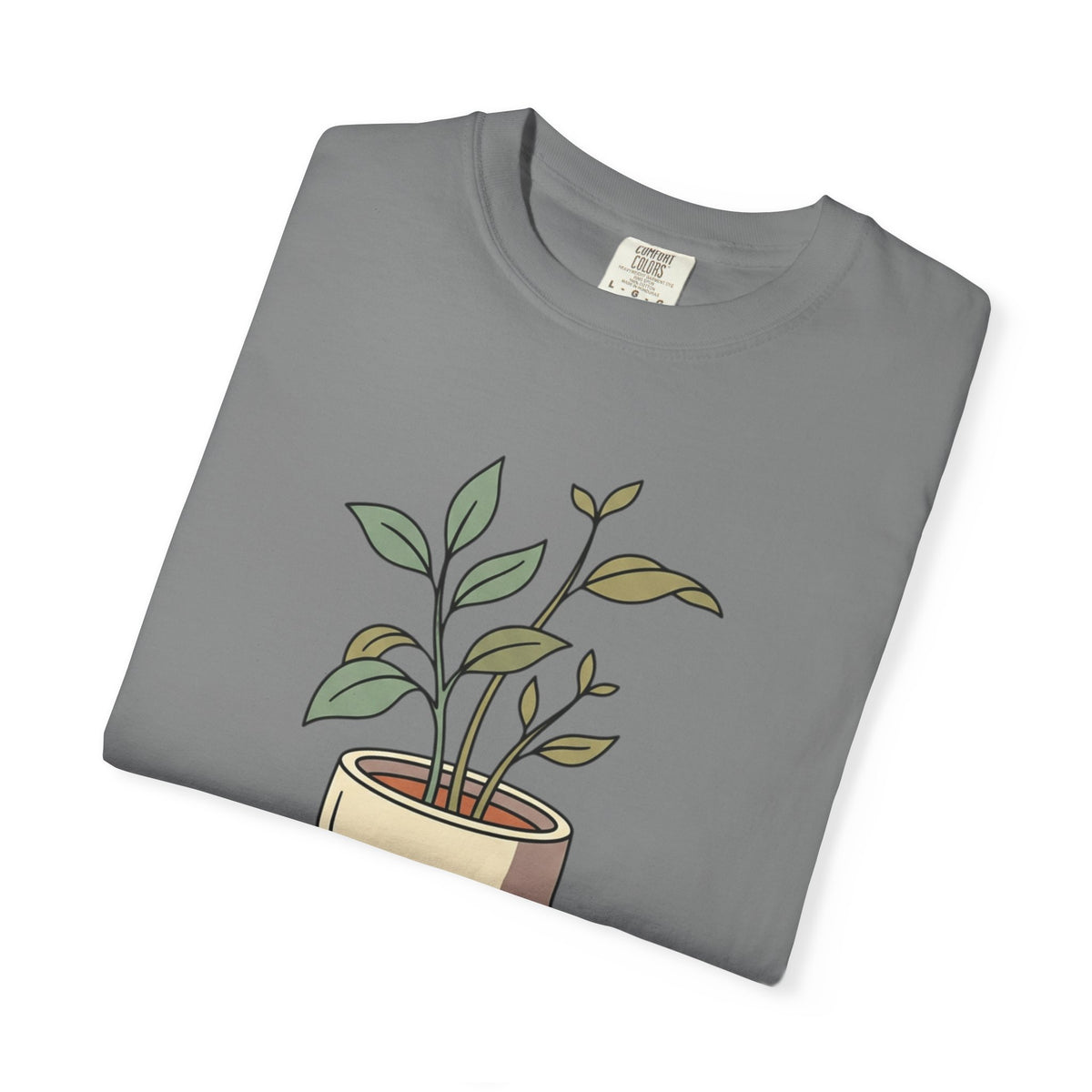 Growing Through It Plant Tee — Self Growth Graphic T-Shirt