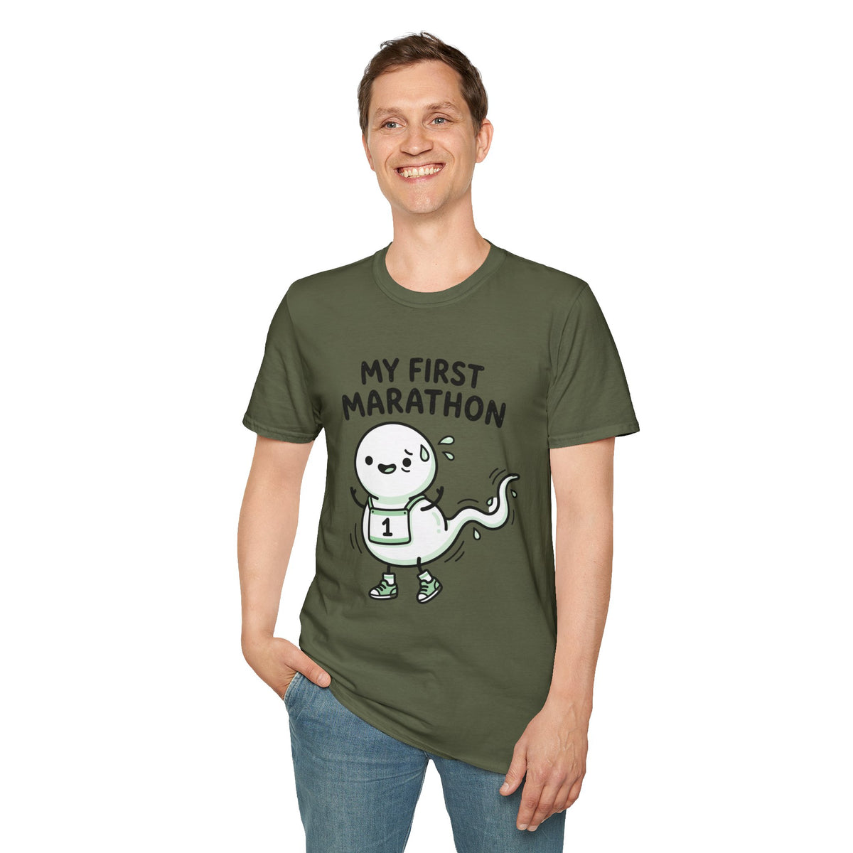 My First Marathon T-Shirt — Cute Beginner Runner Tee