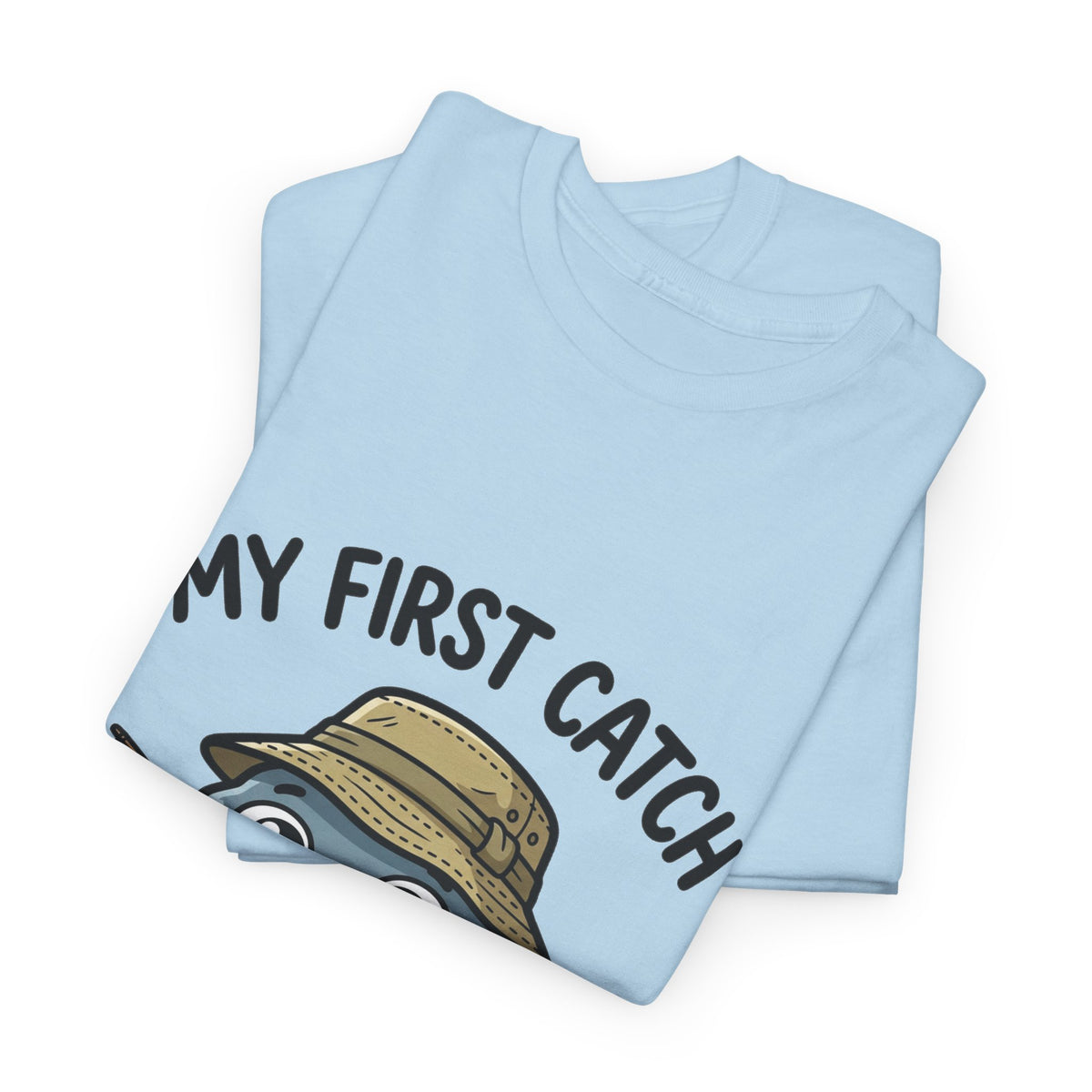 T-Shirt — "My First Catch" Cute Baby Narwhal Fishing Tee