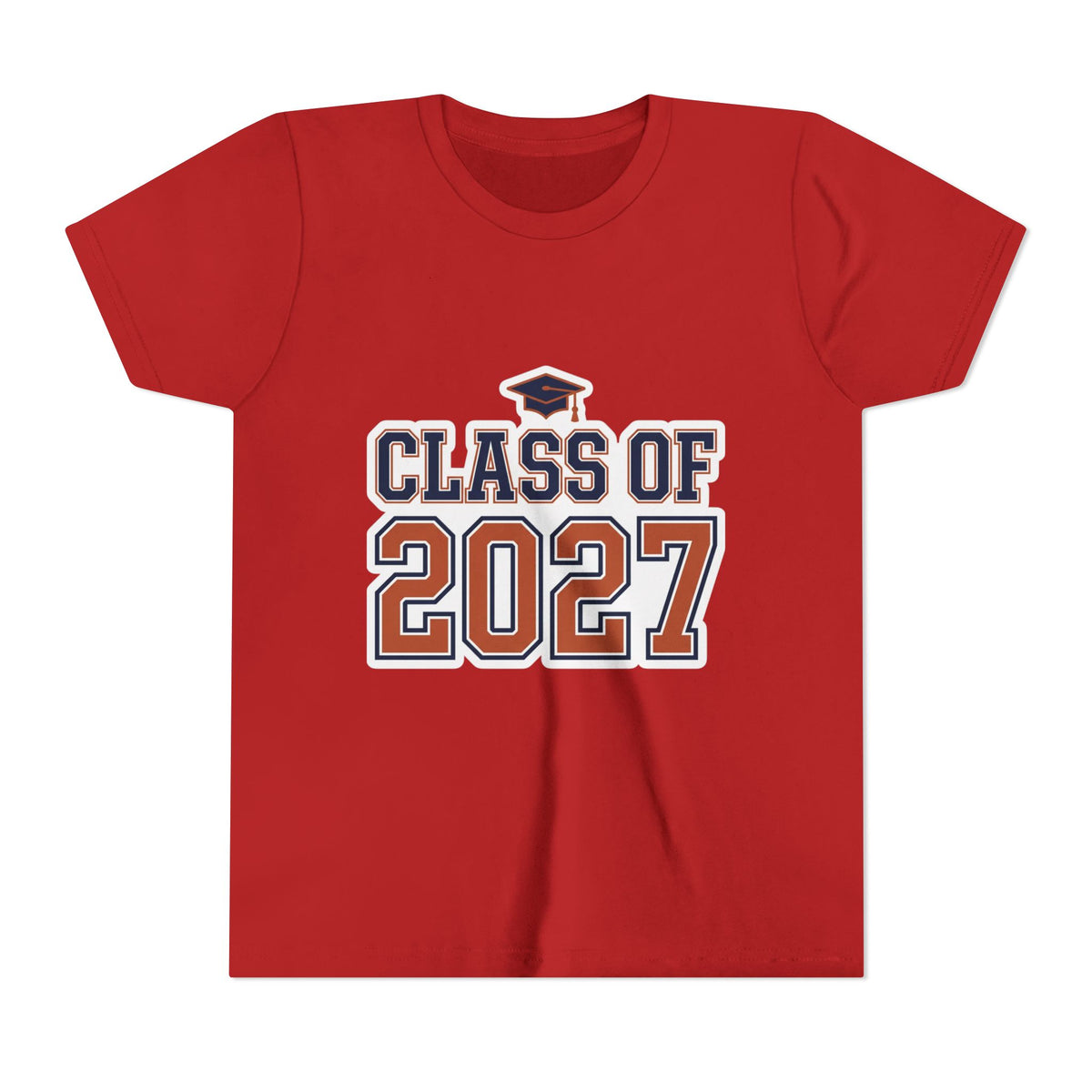 Class of 2027 Graduation Cap Kids Tee