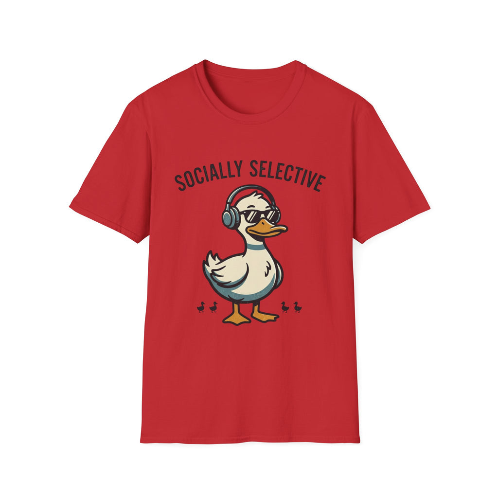 Socially Selective Duck T-Shirt — Funny Introvert Graphic Tee