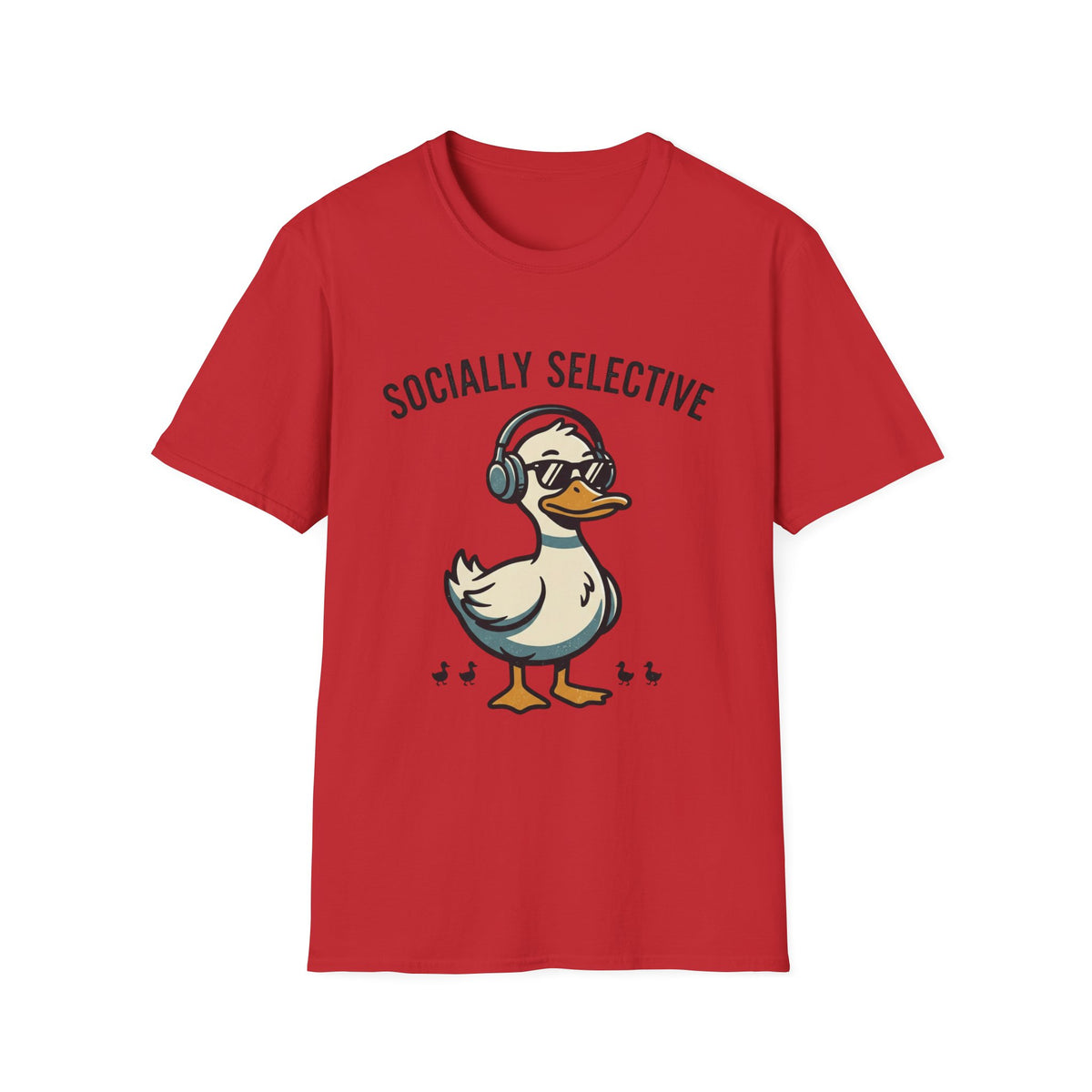 Socially Selective Duck T-Shirt — Funny Introvert Graphic Tee