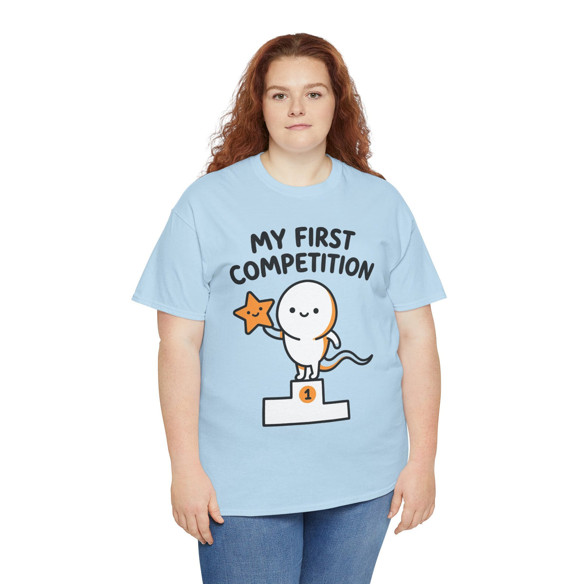 My First Competition Kids T‑Shirt – Cute Champ Podium Design