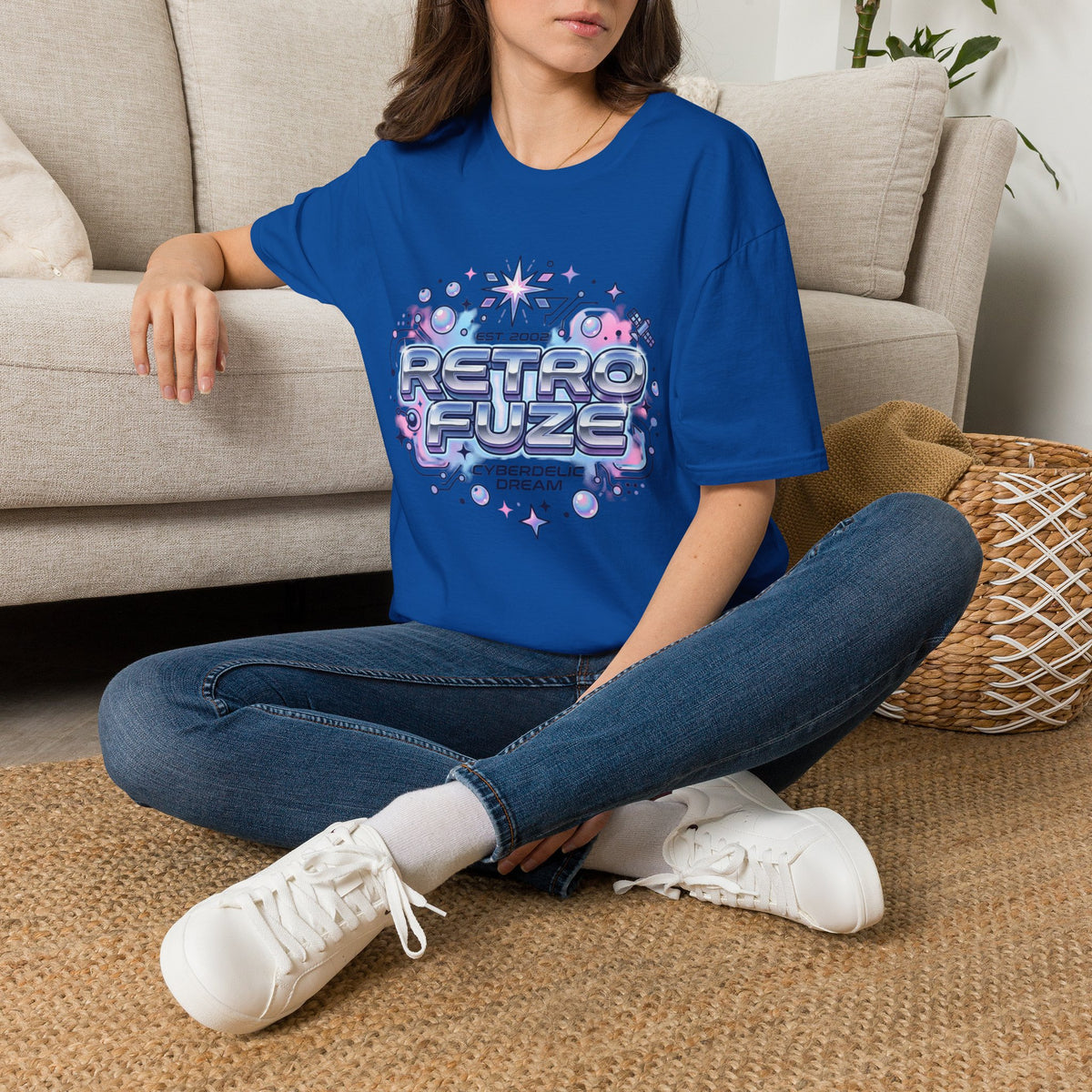 Retro Futuristic T-Shirt — "Retro Evlze" Graphic Tee (Est. 2002)