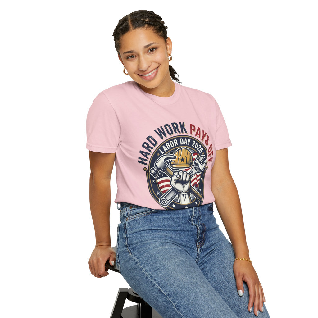 Labor Day 'Hard Work Pays Off' Graphic T-Shirt