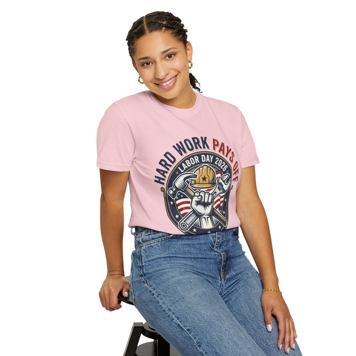 Labor Day 'Hard Work Pays Off' Graphic T-Shirt