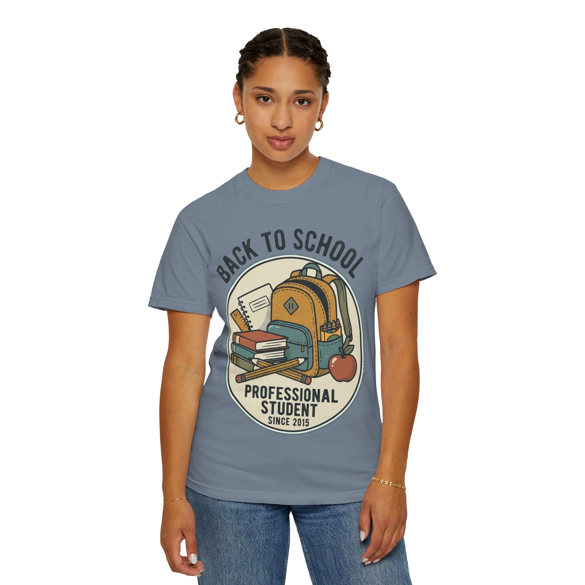 Back to School 'Professional Student' T-Shirt — Backpack & Books Graphic