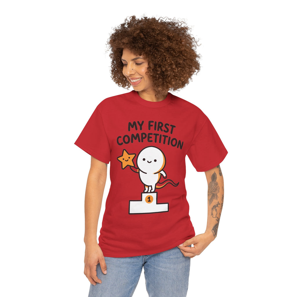 My First Competition Kids T‑Shirt – Cute Champ Podium Design