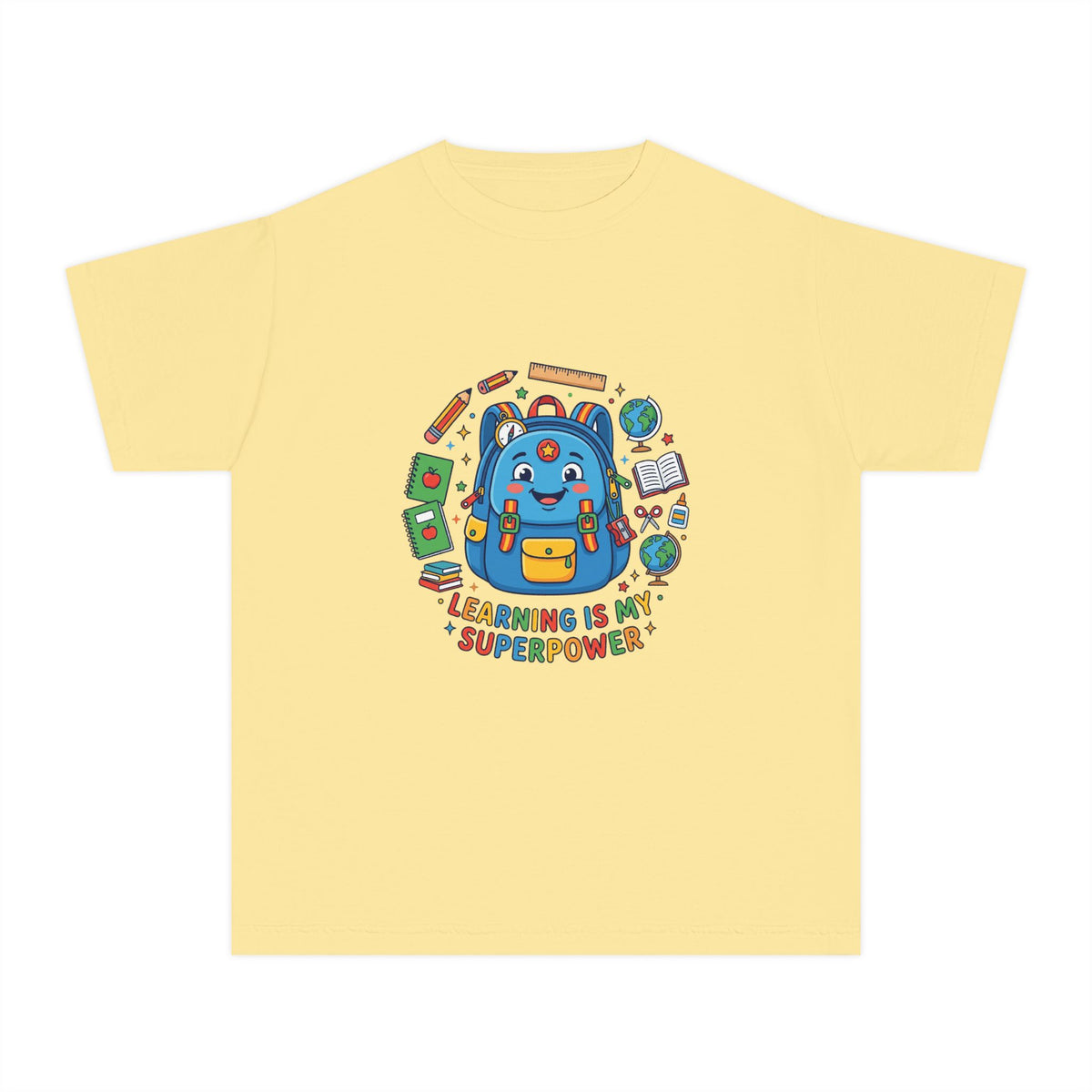Learning Is My Superpower Kids Tee