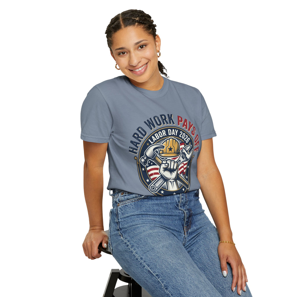 Labor Day 'Hard Work Pays Off' Graphic T-Shirt