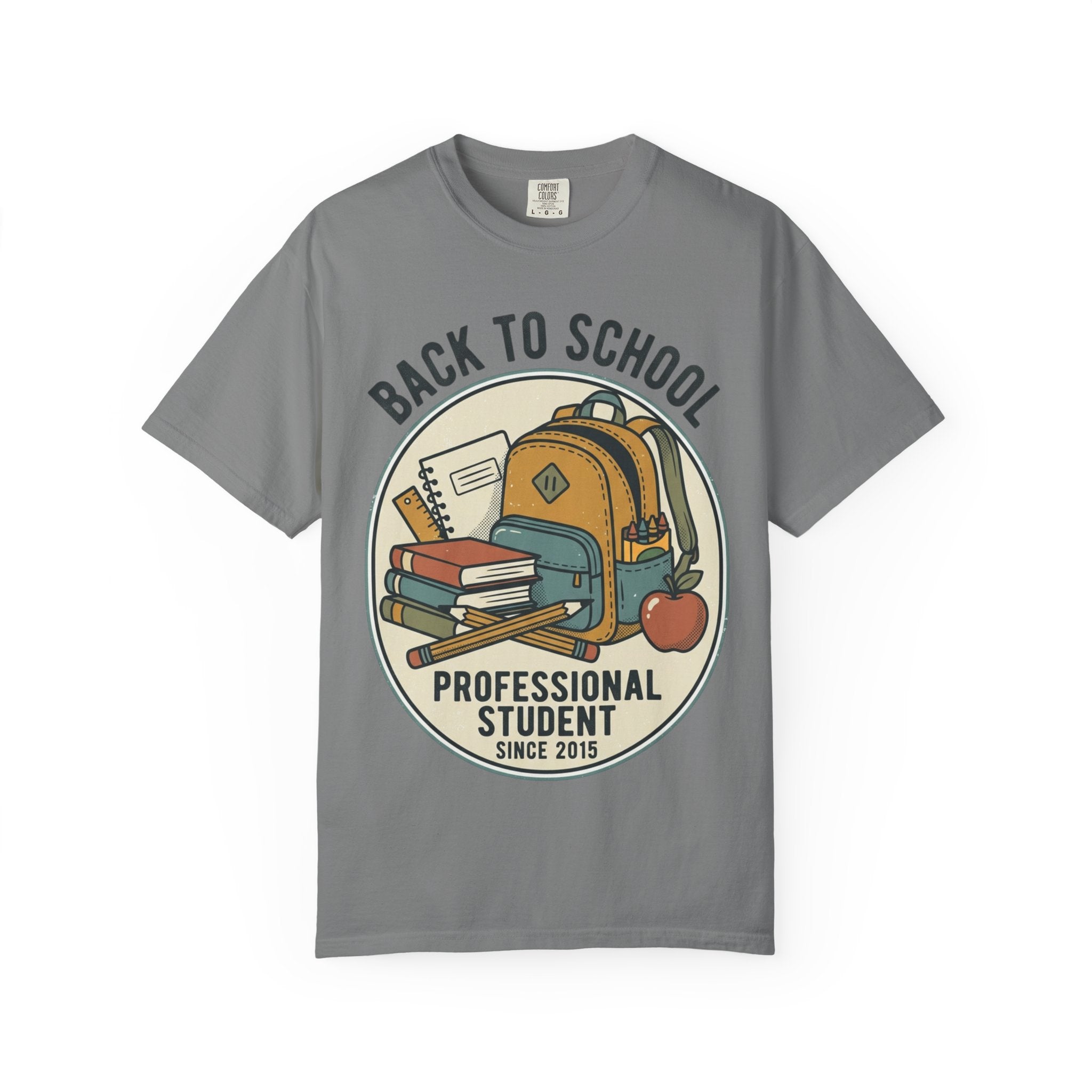 Back to School 'Professional Student' T-Shirt — Backpack & Books Graphic