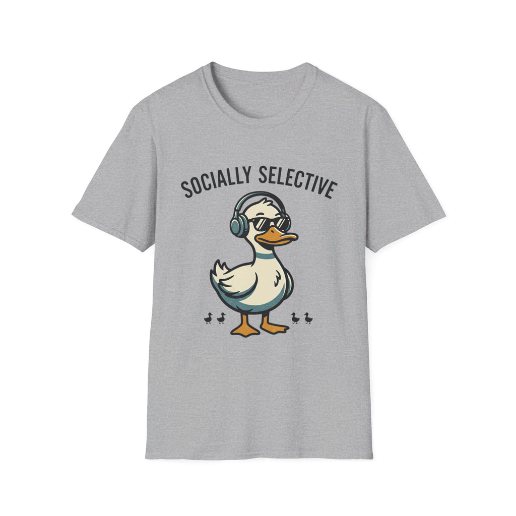 Socially Selective Duck T-Shirt — Funny Introvert Graphic Tee
