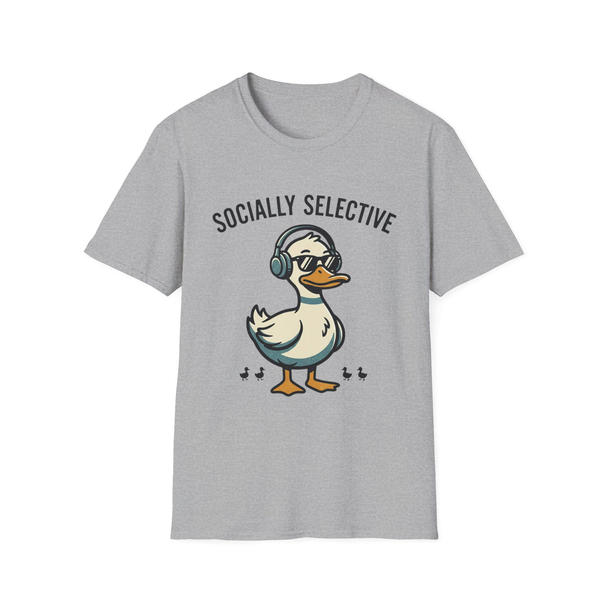 Socially Selective Duck T-Shirt — Funny Introvert Graphic Tee