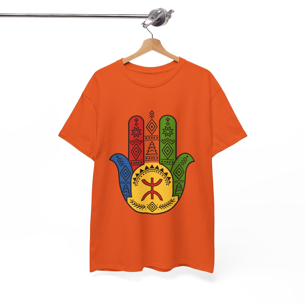 Hamsa Hand T-Shirt — Colorful Ethiopian Symbol Protection Tee