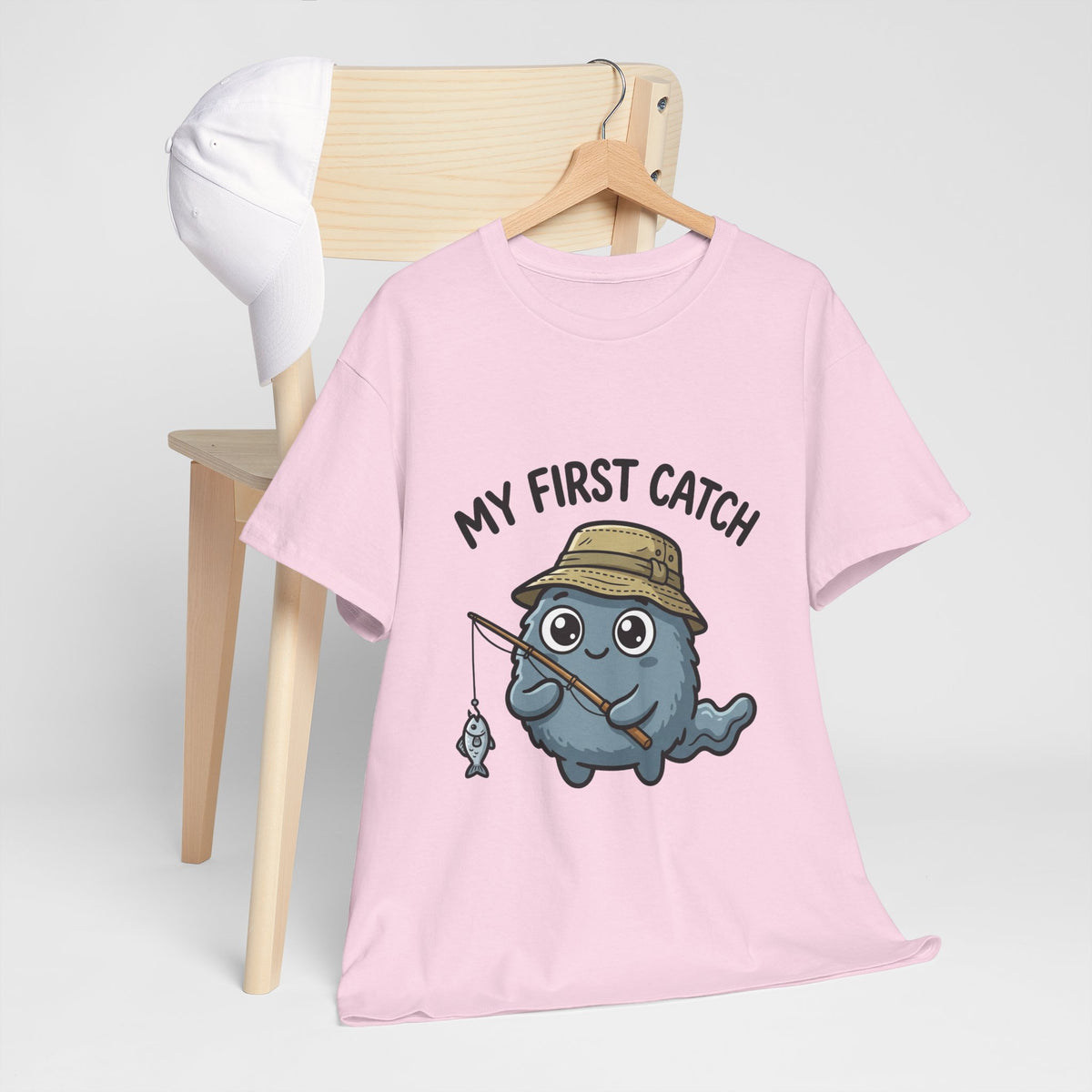 T-Shirt — "My First Catch" Cute Baby Narwhal Fishing Tee