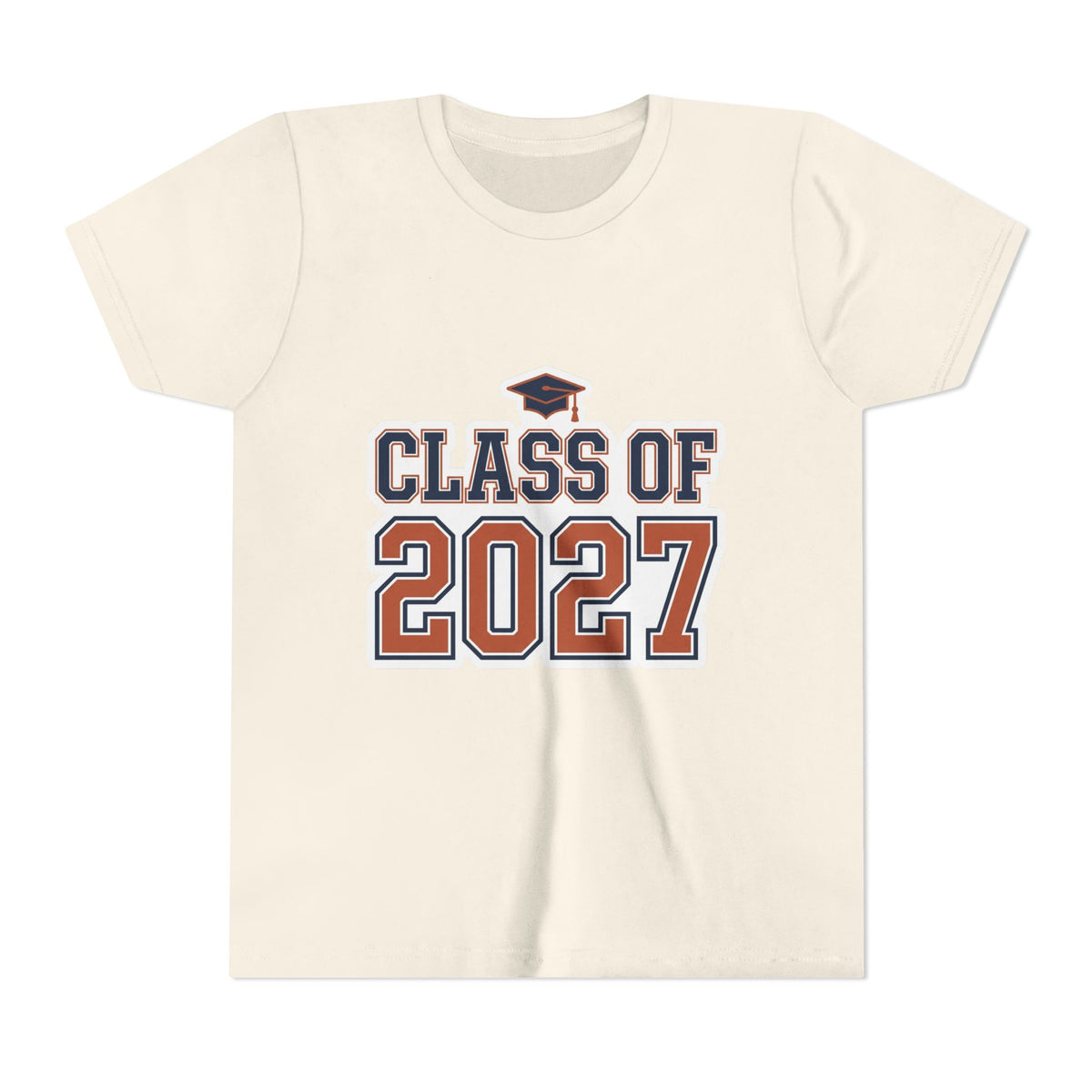 Class of 2027 Graduation Cap Kids Tee