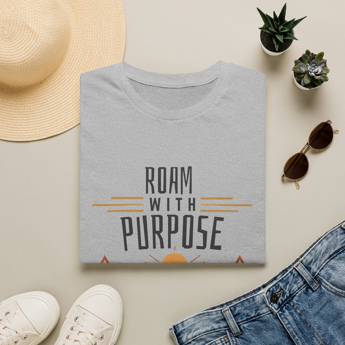 Roam With Purpose T-Shirt — Adventure Mountain Graphic Tee
