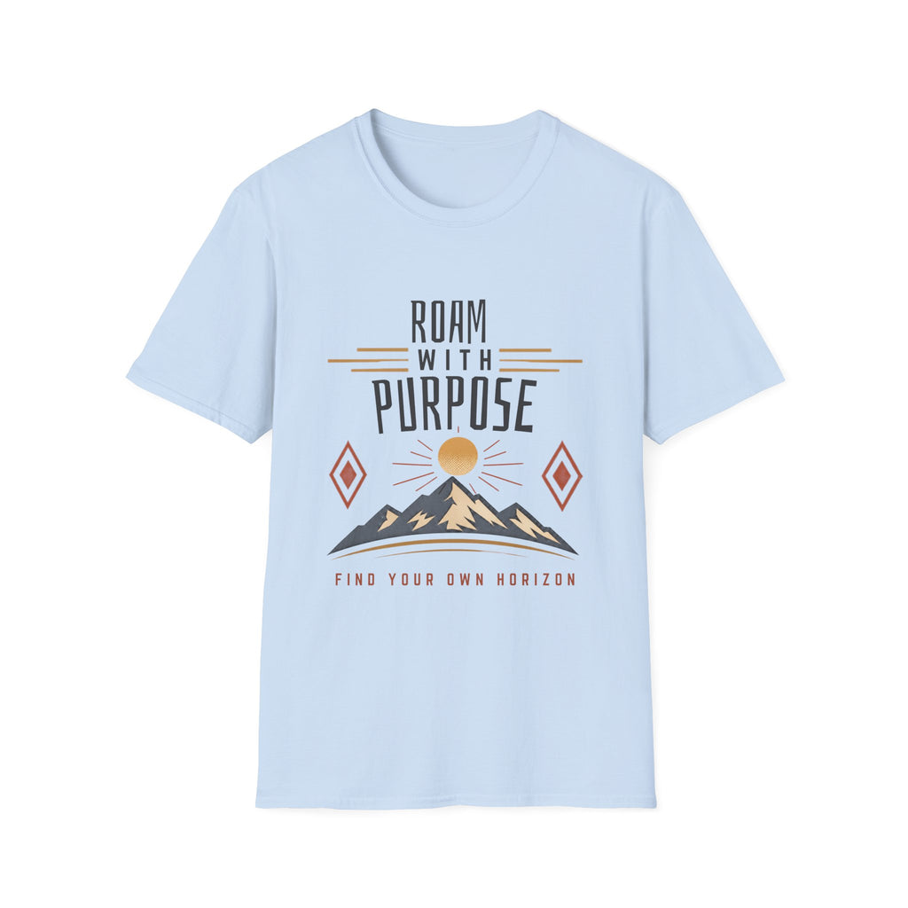 Roam With Purpose T-Shirt — Adventure Mountain Graphic Tee