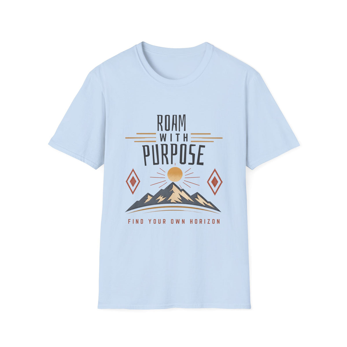 Roam With Purpose T-Shirt — Adventure Mountain Graphic Tee