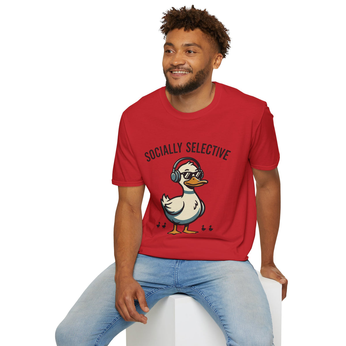 Socially Selective Duck T-Shirt — Funny Introvert Graphic Tee