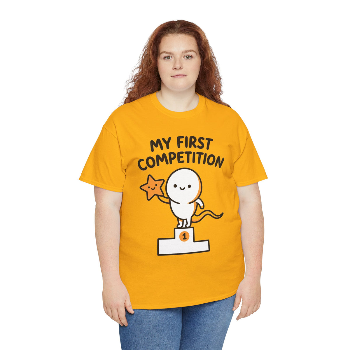 My First Competition Kids T‑Shirt – Cute Champ Podium Design